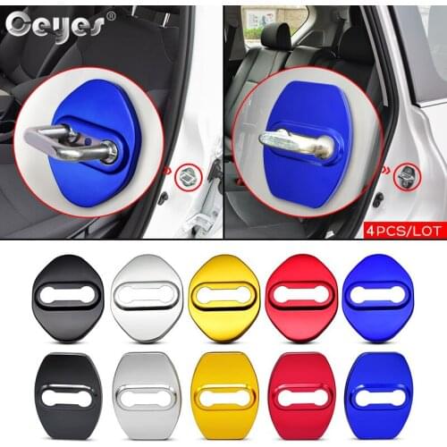 Ceyes Car Accessories Auto Door Lock Covers Case For Toyota Harrier Vellfire Lexus For Mazda For Honda Auto Stickers Car Styling