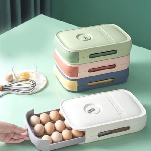Refrigerator Egg Holder Organizer Box Food Container Eggs Storage Boxes Durable
