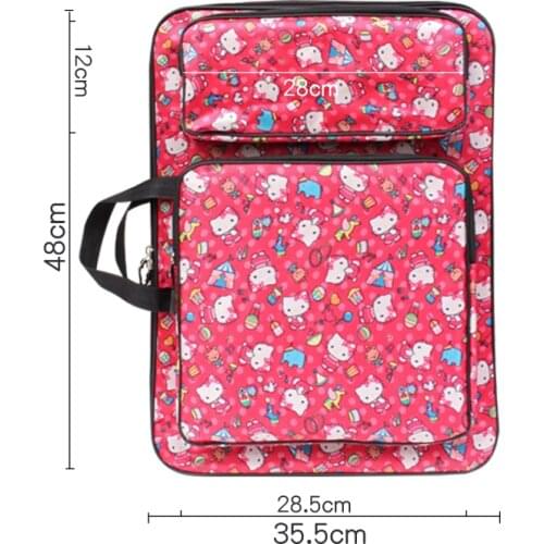 Fashion Cute Animal Printing Drawing Set Art Bag A3 Sketch Pad/Drawing Kit 8K Art School Bag Painting Kids Sketch Bag
