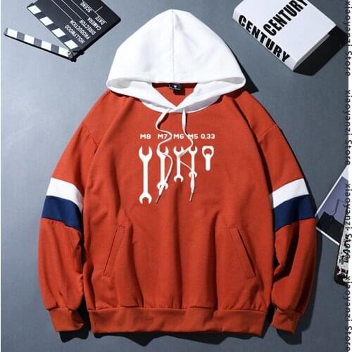 NEW Mens funny wrench jaw spanner beer car mechanic gift hoodies Design sweatshirts Round Collar sports Fitness Funny pullovers