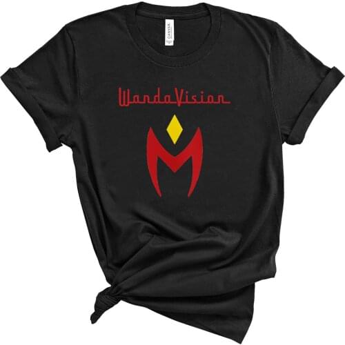 2021 New Arrival TV Show WandaVision Shirt Wanda and Vision Couple Shirts Women Casual Tops Graphic Scarlet Witch T-Shirt