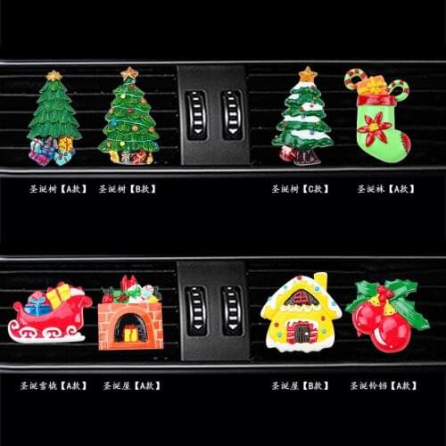 Christmas style Car Air Freshener perfume Automobile Interior Perfume Clip Fragrance Decoration Ornaments Car Accessories