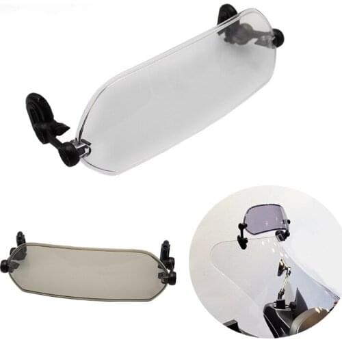 Suitable for Yamaha Kawasaki Honda Motorcycle Modification Accessories Heightening Small Windshield Adjustable Air Spoiler