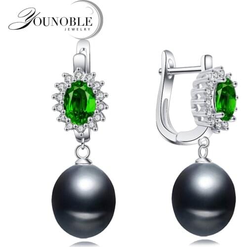 Genuine Natural Pearl Earring Women,trendy Trinket Bridal 925 Silver Earring Girl Birthda Gift