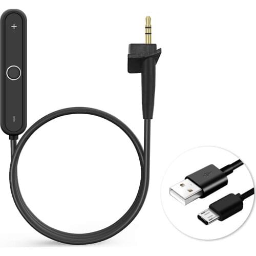 Portable Bluetooth 5.0 Handsfree Stereo Audio Adapter Mini Wireless Music Receiver for Bose Around Ear AE2 AE2i Headphones