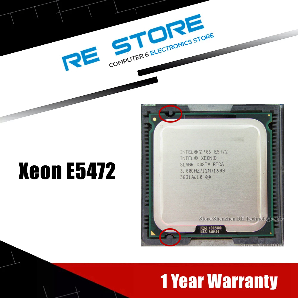 Intel Xeon E5472 3.0GHz 12MB 1600Mhz Quad Core CPU Processor works on LGA775 mainboard no need adapter