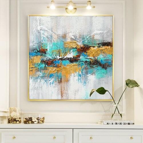 100% Hand Painted Abstract Oil Painting Multicolored Landscape Art Picture On Canvas For Home Decor Abstract Wall Art Painting