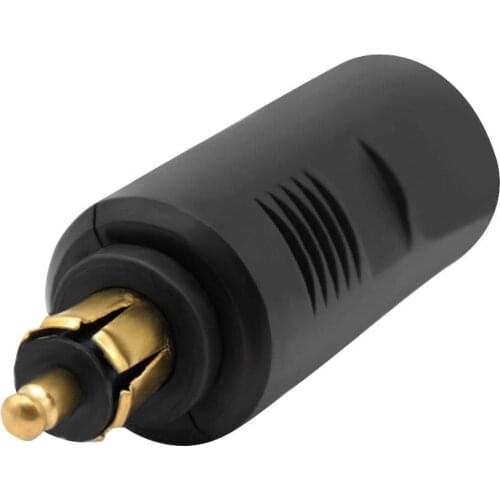 Male DIN Plug To Female Standard Cigarette Lighter Socket Adapter Motorcycle DIN Plug European 12V Cigarette Lighter Adapter