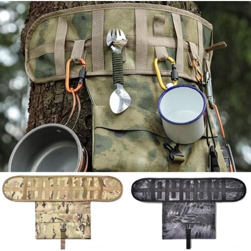 Mountaineering Camping Picnic Waist Tool Bag Gardening Waist Apron Belt Adjustable Tool Organizer Hanging Pouch with Pockets