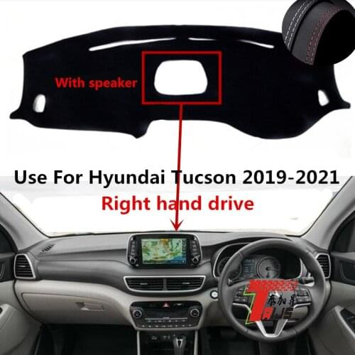 TAIJS Factory Protective Casual Leather Car Dashboard Cover For Hyundai Tucson 2019 2020 2021 Right hand drive
