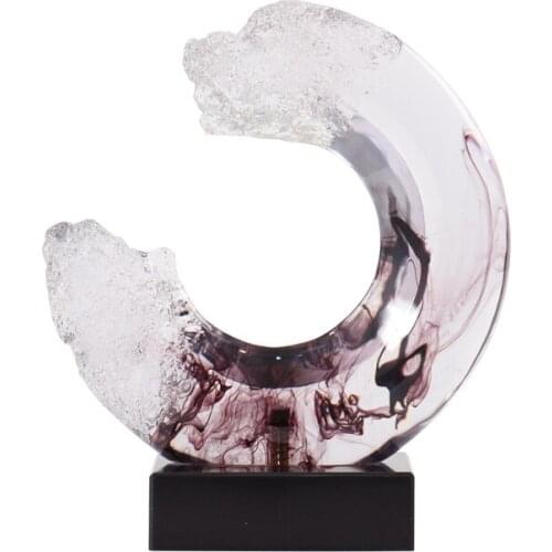 Hotel Home Ornament Transparent Resin Sculpture Crafts Villa Corridor Soft Decoration Ornaments Home Accessories