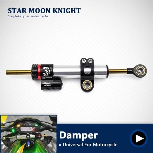 Universal Motorcycle Adjustable Steering Damper Stabilizer For 200 Suzuki GSXR 600 Honda CBR 600 F4i GSR 750 ZX10R