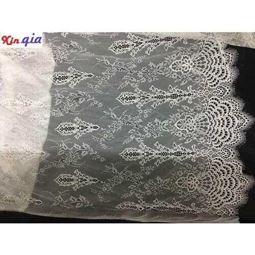 High-quality Eyelash lace fabric 2 colour wide 150cm solft and breathable for wavy lace accessories dress