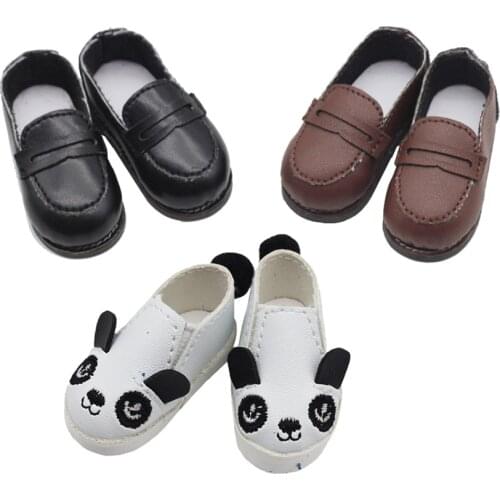 1/6 BJD Joint body SD YOSD Doll Accessories Student Uniform Shoes For 15cm Plush EXO Dolls Toys 5*2.1cm