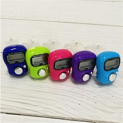 1Pc Sewing Knitting Ring LCD Electronic Stitch Marker Manual Thumb Counter Row Finger Counter Sewing Tools Accessory