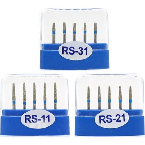 100pcs Dental Diamond burs FG Bur for High Speed Handpiece RS-11,RS-21, RS-31