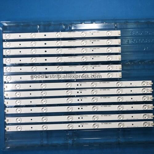 1set =12pcs 42"LED Strip for Panasonic 42PFL3208K/12 42PFL3108K/12 42PFL3108H 42PFL3008D/78 42PFL3508G/78 42PFL3508/78 42PFL350