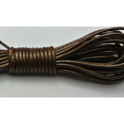 30 Meters Brown Korean Waxed Cord Thread Line 1.5mm for Jewelry String