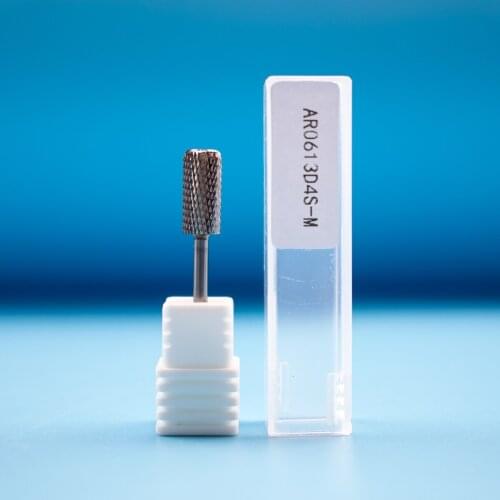 8 Types Carbide Nail Drill Bits with Prevent Dust from Flying Art Tool Accessories Bit Tapered Silver Coating Tungsten Carbide