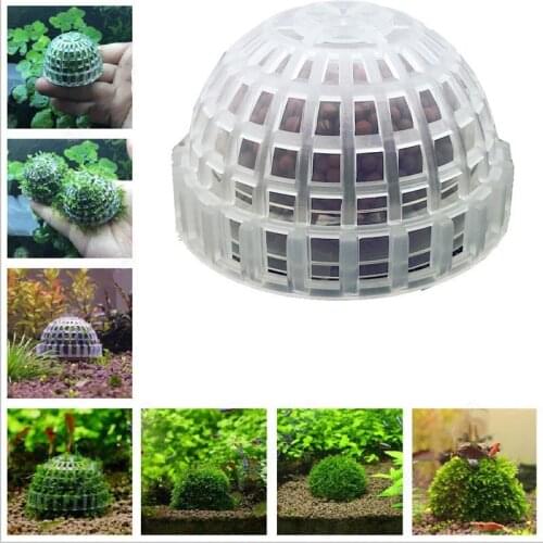Aquarium Grass Plant Model Natural Mineral Aquatic Bio Moss Ball Filter Mineral Balls Fish Tank Decor