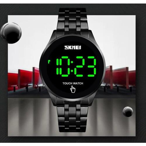 Sport Digital Watch Brand Mens Watches Luxury Stainless Steel Men Wristwatch LED Light Display Electronic SKMEI Bracelet Watch