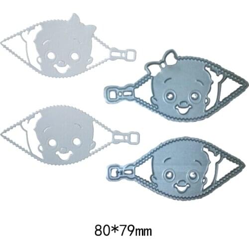 Human Figure Cute Baby Metal Cutting Dies Scrapbooking Dies Metal Cutting Dies Cut For DIY Greeting Card Decorations