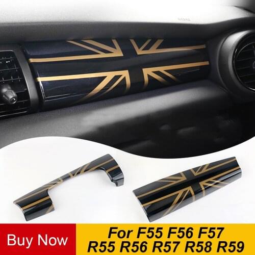 Car Dashboard Instrument Trim Panel Cover Sticker Interior Decoration For Mini Cooper S One R55 R56 R57 R58 F55 F56 Accessories