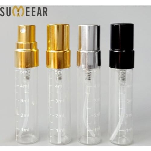 50 pcs/Lot Perfume Bottle Empty Spray Bottle Tick marks Aluminium Perfume Bottles Atomizer Cosmetic Travel Container Perfumes