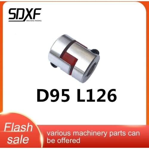 1 piece Aluminium Plum Shaft Coupling D95L126 Motor Connector Flexible Coupler 16-50mm