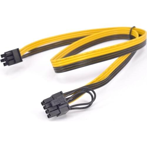 PCI-e 6Pin to 6+2 Pin Power supply Cable 8 pin to 6 Pin PCI express Graphics Card Power Cable