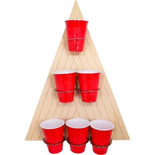 Beer Pong Game Kit Party Pong Game Beer Rack Tennis Balls Cups Board Games Throwing Game Kit Home Bar Party Props Supplies