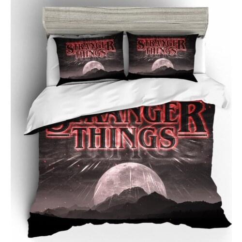 King Size Bedding Set duvets and linen sets Bed Linen Stranger Things Home Textiles Bed Linen Set Cotton Bedding Bedclothes