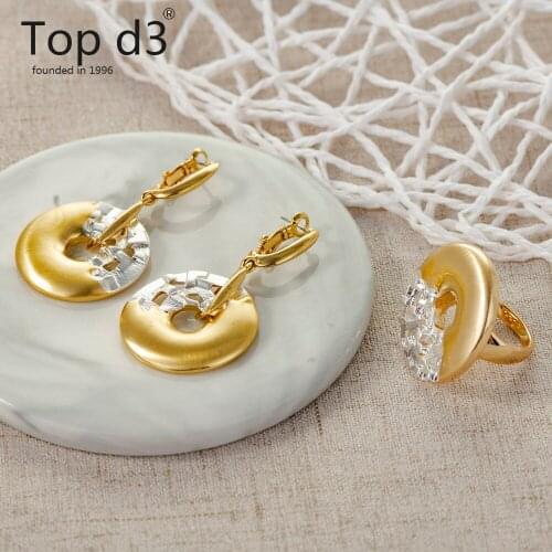 Top d3 Viennois Vintage Jewelry Set for Women Green Color Rhinestone Ring and Earrings Jewelry Set Dubai Jewelry Fashion Jewelry