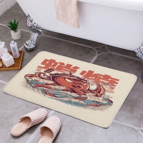 TAKOYAKI ATTACK 3D Print Doormats Rectangle Non-Slip DoorMat Bedroom Kitchen Entrance Print Door rugs Dropshipping