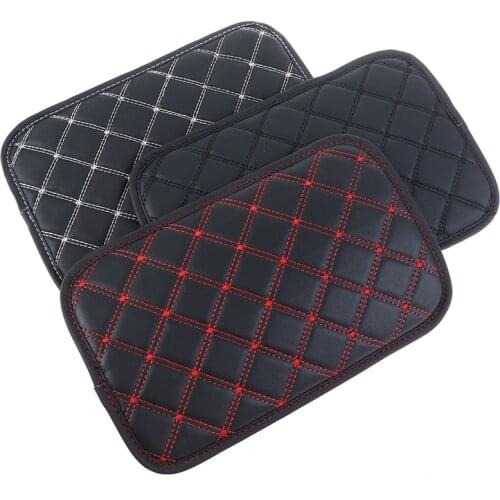 1pc Leather Center Console Cover Car Armrest Cover Arm Rest Pad Fit for Most Vehicle SUV Truck Car Styling Interior Universal