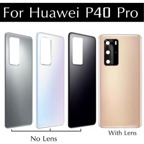 6.58"For Huawei P40 Pro Back Battery Cover Door Housing Glass Back Cover + Camera lens for Huawei P40 Pro Battery cover