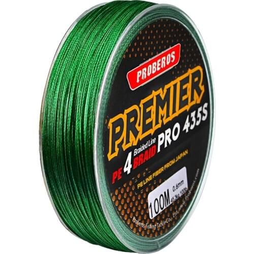 Fishing Line 4 Strands PE Braided Green100M 10 50 100 LB Pound Fish Wire Spider String Lake String Carp Australian Pescaria
