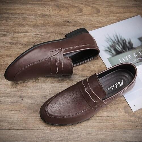 Man for leather fashion breathable spring Mens black sale hot shoe new sapatos leisure 2020 cuero causal flat casual zapatillas