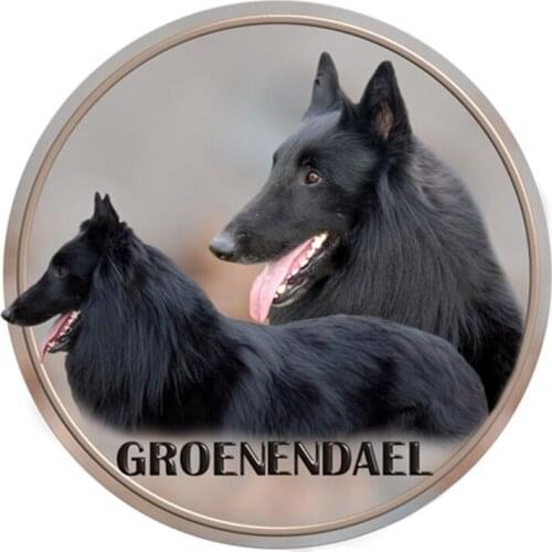 S40353# Various Sizes PVC Decal Belgian Shepherd Groenendael Car Sticker For Bumper Rear Window Laptop Refrigerator Toilet