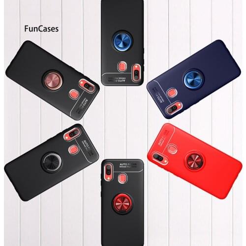 Newest Soft TPU Protector Cover For Samsung A40 Jewelled Holder Case Samsung Galaxy etui A40 Positivo PU Leather Cases Phone