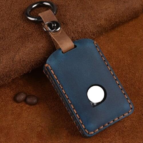 Suitable for Volvo S90 V90 XC90 XC60 Xc40 Crazy Horse Leather Key Case Case Buckle Car Leather