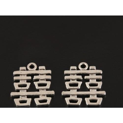 20pcs Charms Wedding Cake Gift Silver Color Lover Pendant For Findings Jewelry Making DIY Handmade Accessorie