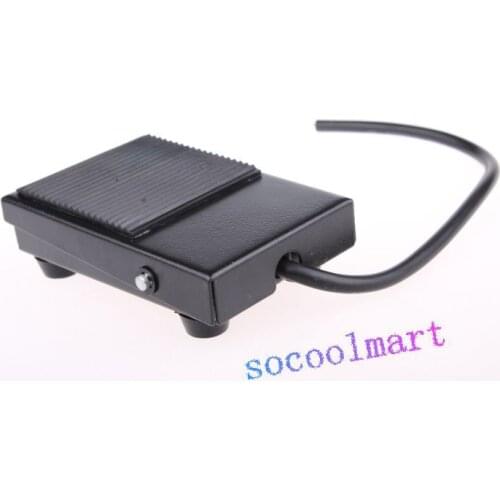 Anti Slip Metal Ith 15A 1NO 1NC Momentary AC Pedal Foot Switch TFS-1 w 24cm Cord