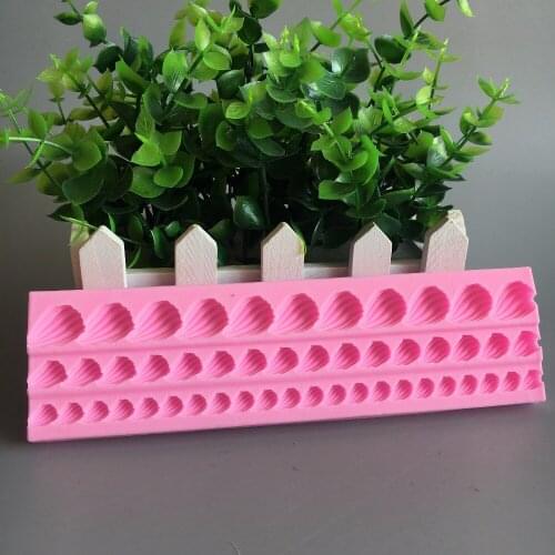 PRZY silicone shell cake decoration chocolate candy fandont baking blooming enclosure mold