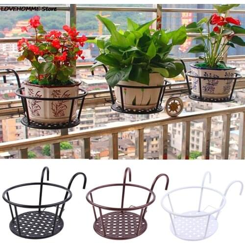 Handmade plant hanger pot holder pot tray/pot hanger pot tray for wall decoration countyard /garden pot tray for plant
