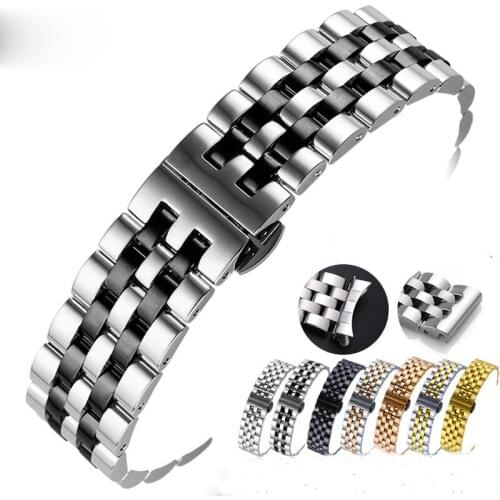 Stainless Steel Watch Band Quick Release Strap for Mido Tissot Stainless Steel Strap 20 21 22 24 26mm Watch Accessories