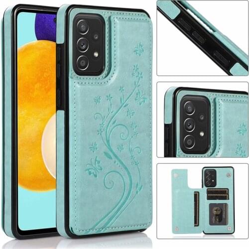 Retro PU Flip Leather Case For Samsung Galaxy A52 A72 A51 A71 A50S A70S A20 A30 Card Holder Business Wallet Shockproof Cover