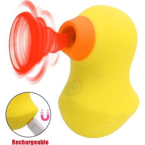 Cute Duck Sucking Vibrators Women Clitoris Sucker Nipple Massage Anal Lick Female Masturbator Sexy Oral Erotic Toys For Sex Shop