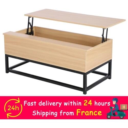 Modern Wooden Lift-Up Coffee Table Tea with Storage Shelf Laptop Table Study Desk Home Living Room Furniture Coffee Tables HWC