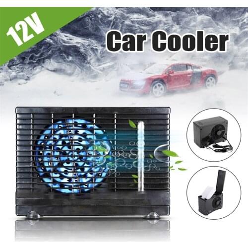 Portable Car Cooler Fan Vehicle Electronic Air Cooler Cooling Fan 12V Black Car Fan Air Cooler Multi-purpose Fan 2021 New